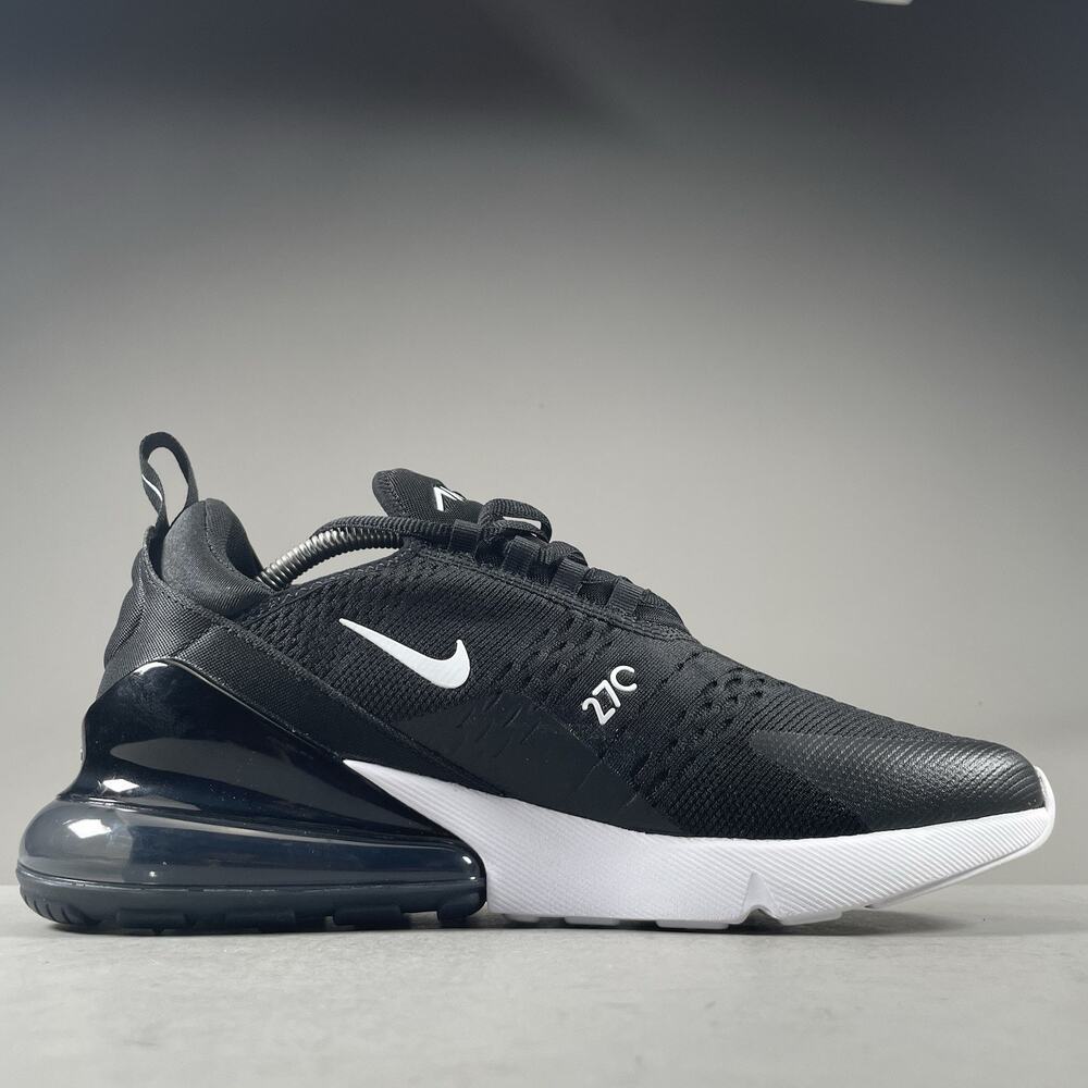 Womens 12 Mens 10.5 Nike Air Max 270 Black White Running Shoes Athletic Sneakers - Picture 5 of 9